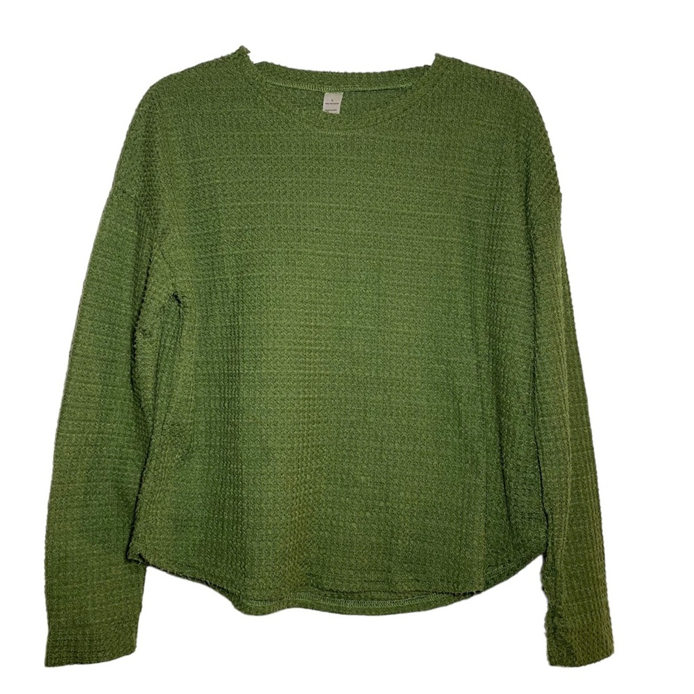 Cute Green Knitted Long Sleeve